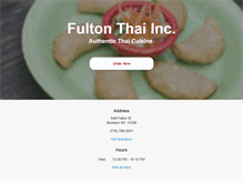 Tablet Screenshot of fultonthaicuisine.com